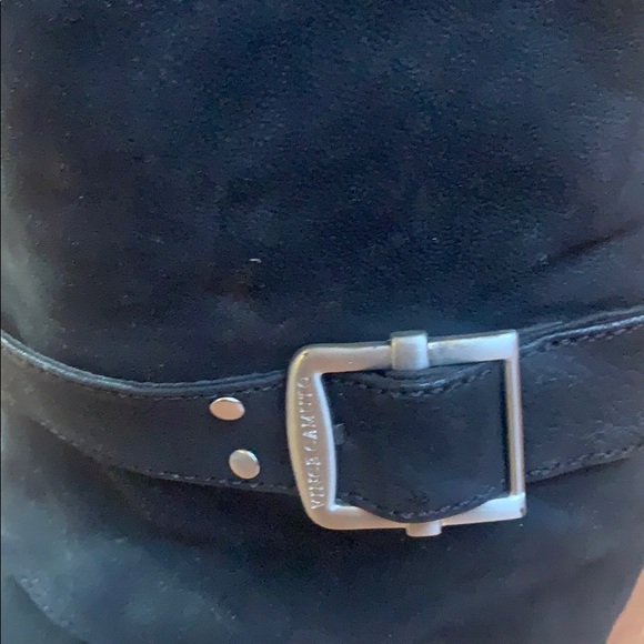 Black leather double boot cut design - Picture 4 of 11